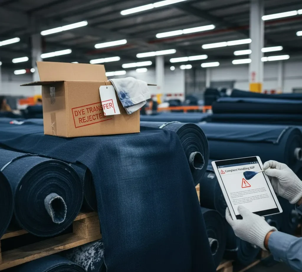 Friction Between Denim Fabrics Causes Color Bleeding.