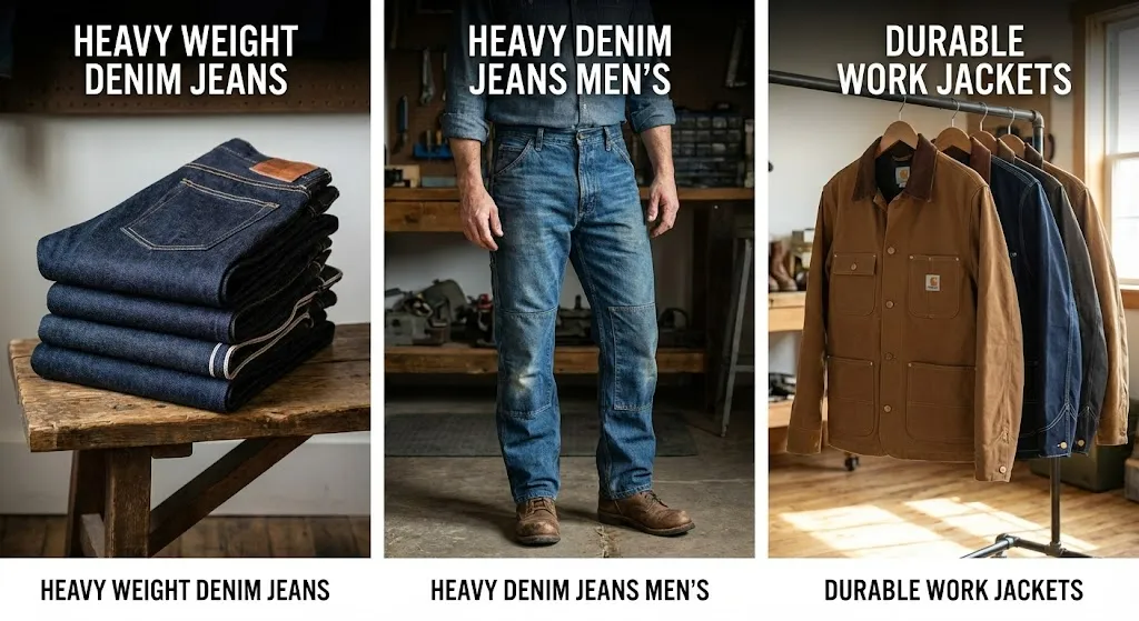 Left Side - Heavy Weight Denim Jeans, Middle Side - Heavy Denim Jeans Men Left Side - Heavy Weight Denim Jeans, Middle Side - Heavy Denim Jeans Men