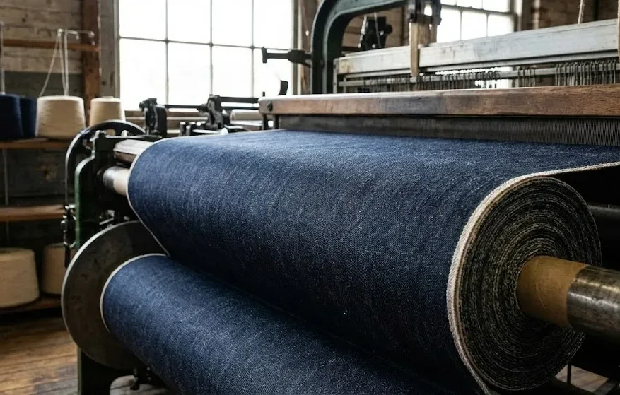 Old-Fashioned Shuttle Looms Are Producing Raw Denim.