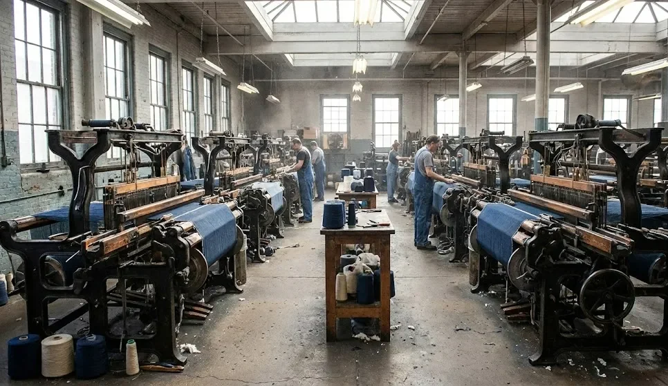 Our Denim Factory Has 10-15 Old-Fashioned Shuttle Looms In The Machine Area.