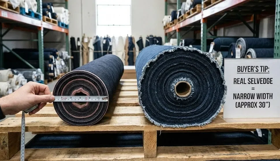 Selvedge Denim- Check The Roll (For Fabric Buyers)
