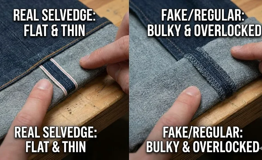 Selvedge Denim- The Outseam Feel, Real Vs. Fake