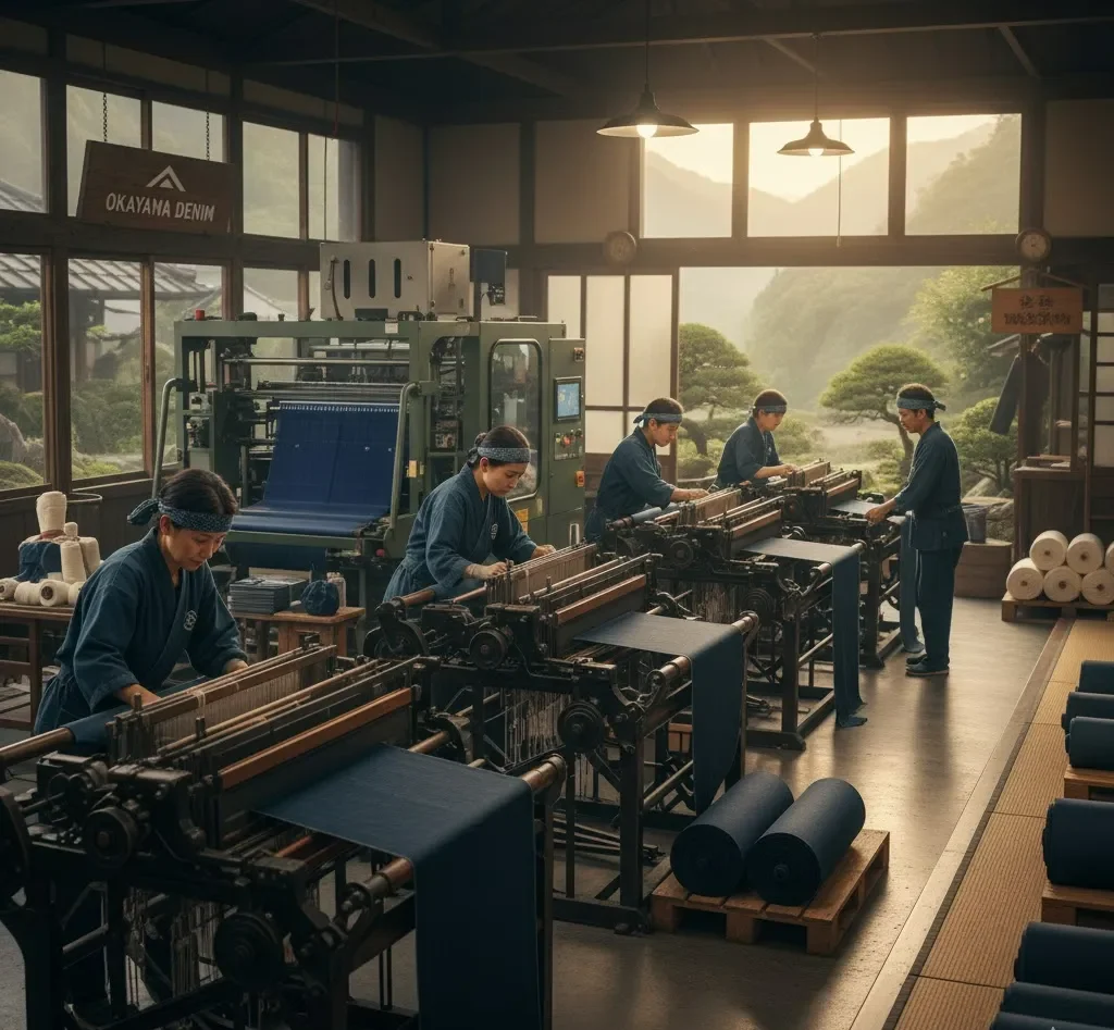 Workers At A Japanese Denim Factory Are Making Denim